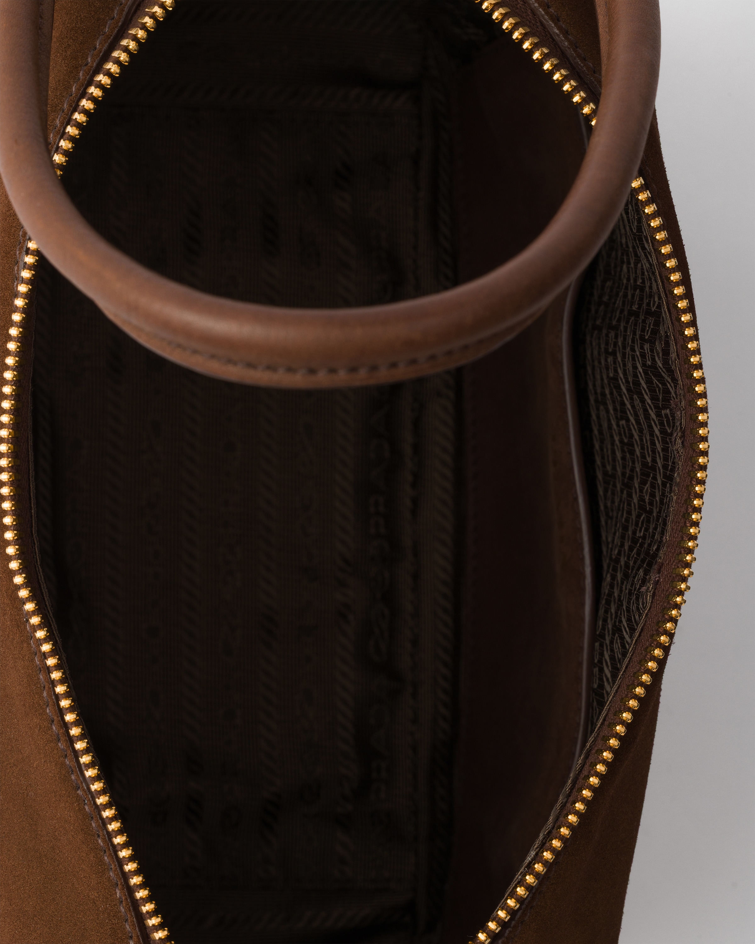 Cocoa Brown Prada Darling Suede Handbag | PRADA - United States