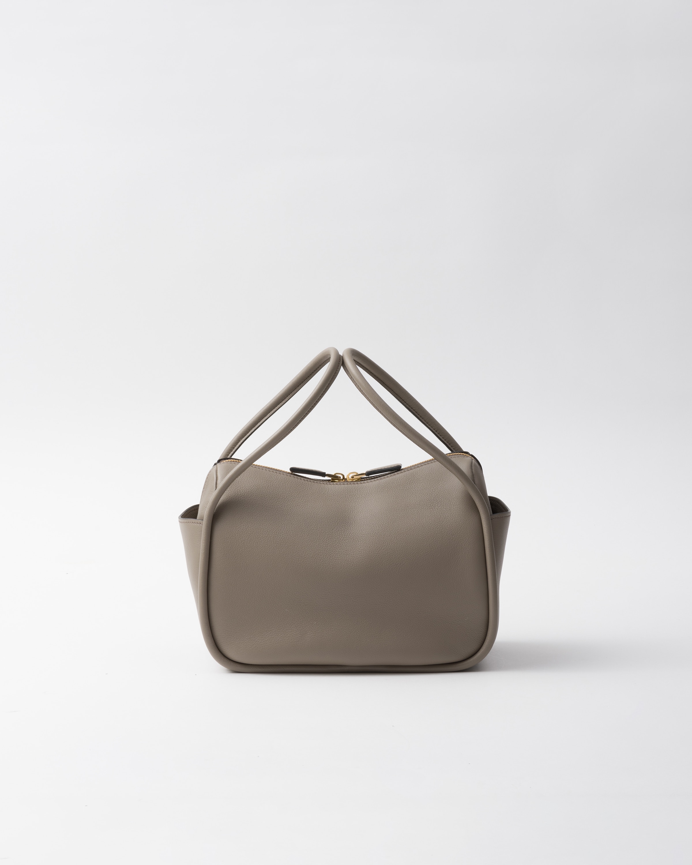Shop Prada Darling Leather Handbag In Clay