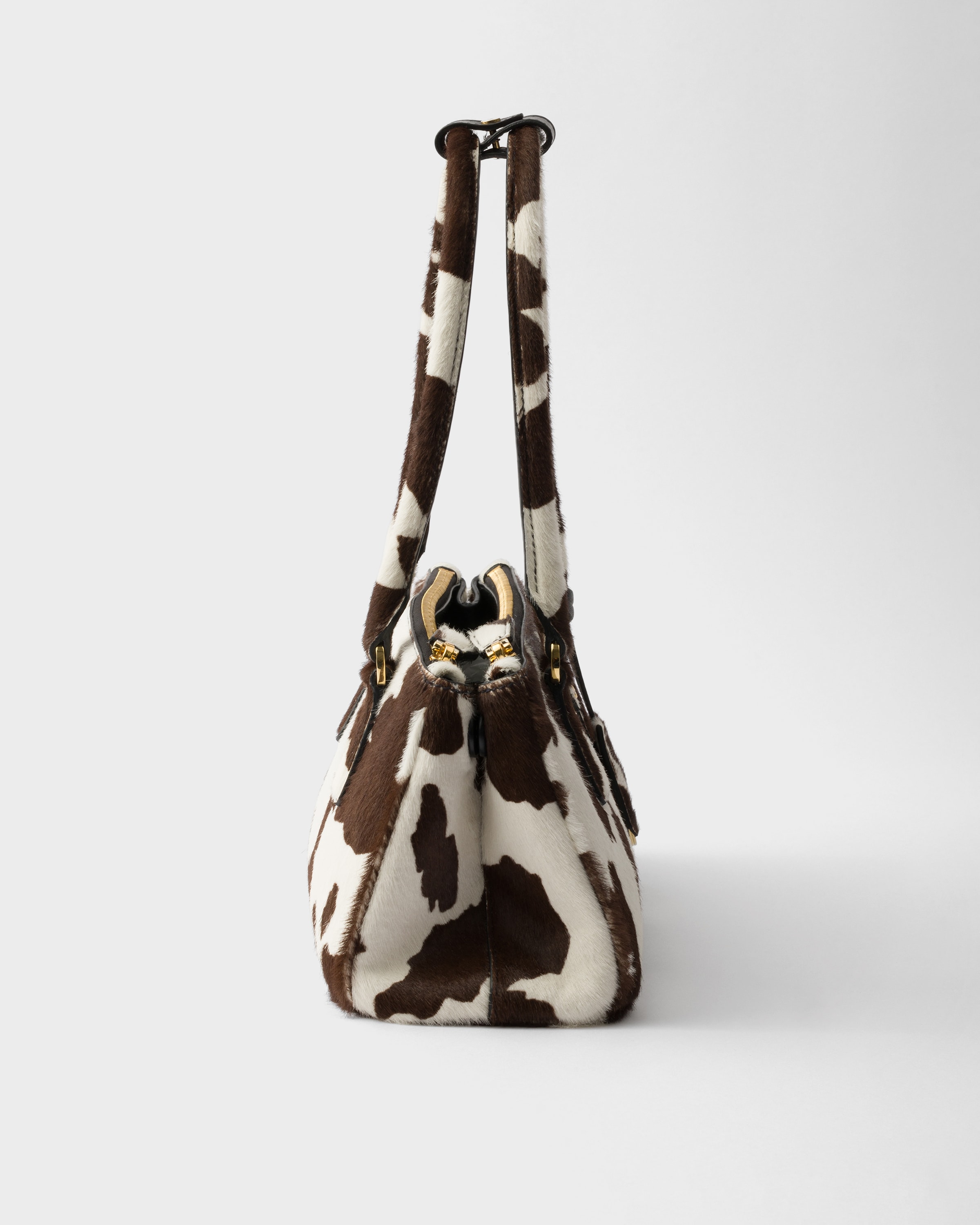 【日本入手困難】Prada Galleria medium printed leather bag WHITE/DARK BROWN Prada Galleria medium printed leather bag