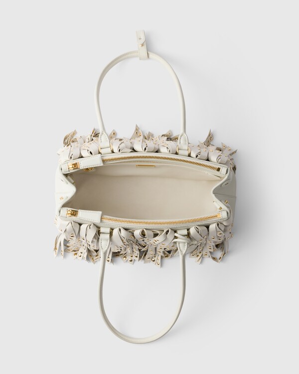 Prada Galleria medium nappa leather bag with fringe and studs Prada Galleria medium nappa leather bag with fringe and studs