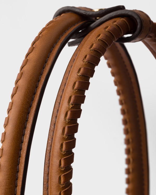 Prada Galleria mittelgroße Tasche aus Leder - Cognac Prada Galleria mittelgroße Tasche aus Leder - Cognac