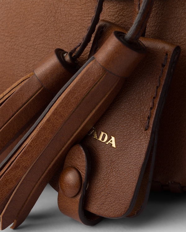 Prada Galleria mittelgroße Tasche aus Leder - Cognac Prada Galleria mittelgroße Tasche aus Leder - Cognac