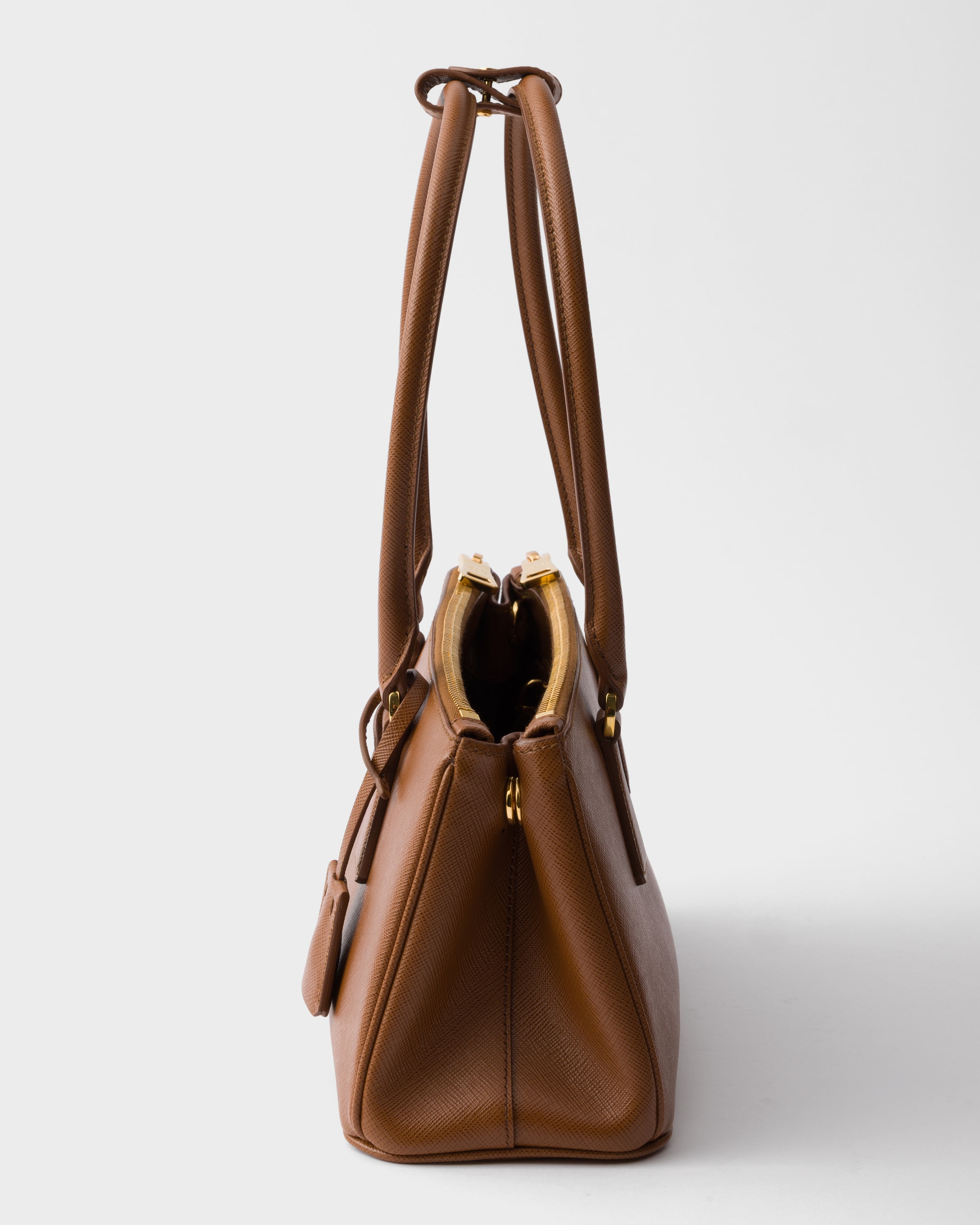 Cognac Prada Galleria medium Saffiano leather bag | PRADA - United