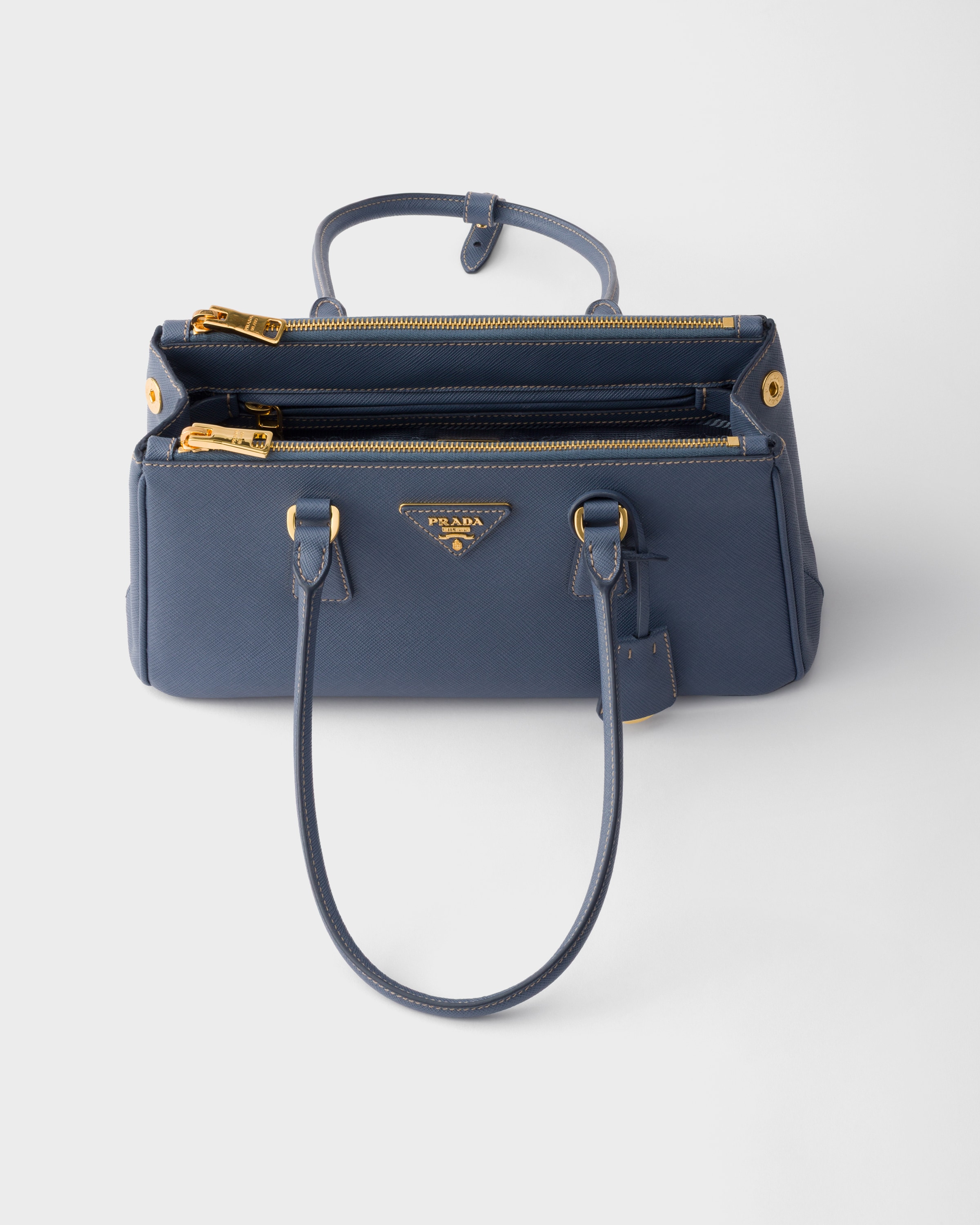 Aviation Blue Prada Galleria medium Saffiano leather bag | PRADA
