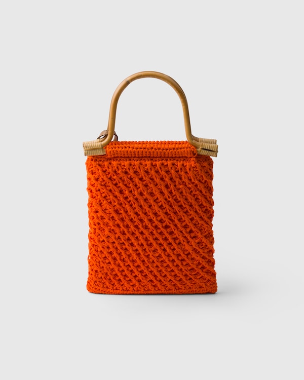 Mini cotton crochet handbag - Orange Mini cotton crochet handbag - Orange