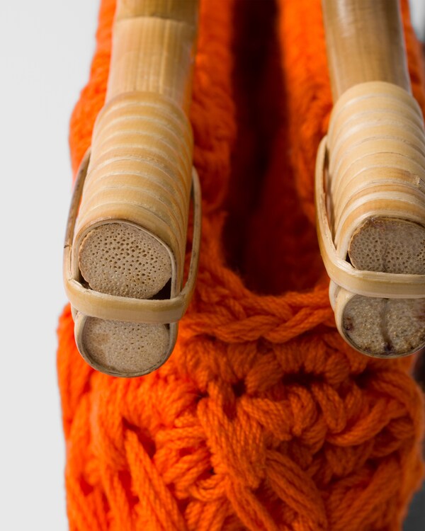 Mini cotton crochet handbag - Orange Mini cotton crochet handbag - Orange