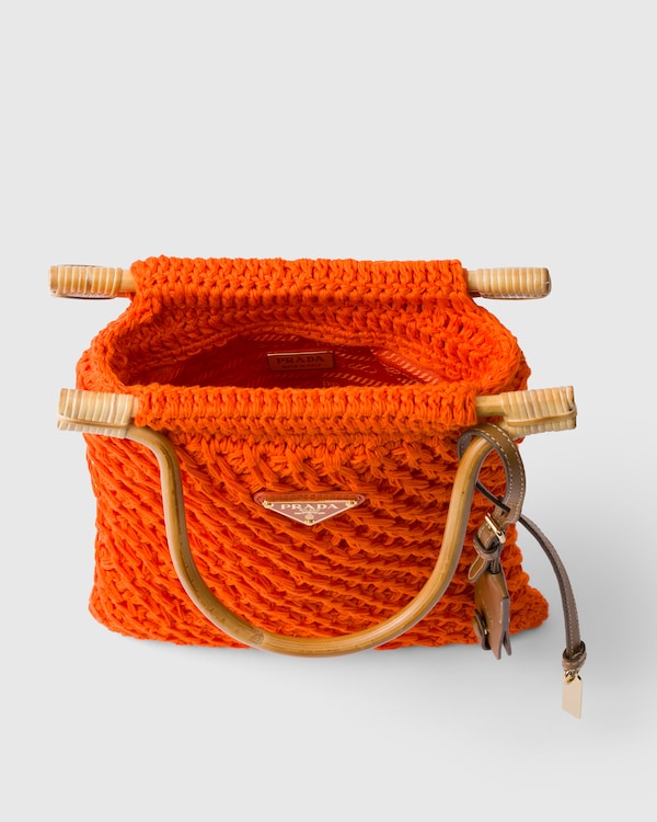 Mini cotton crochet handbag - Orange Mini cotton crochet handbag - Orange