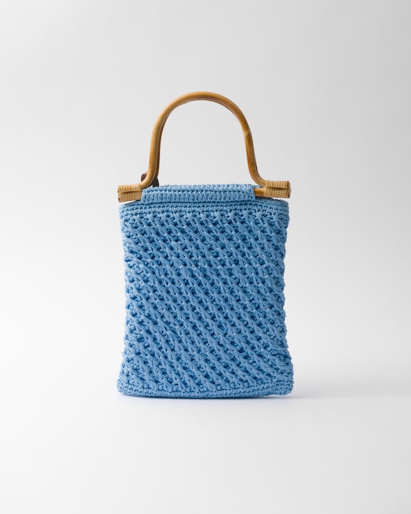 Mini cotton crochet handbag - Light Blue Mini cotton crochet handbag - Light Blue