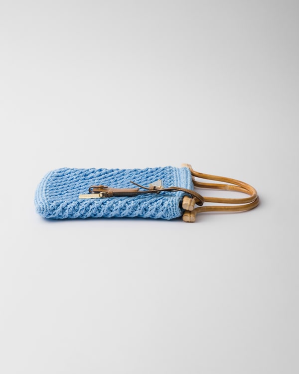 Mini cotton crochet handbag - Light Blue Mini cotton crochet handbag - Light Blue