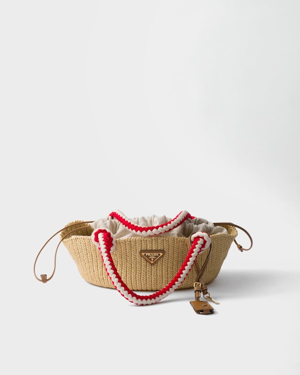 ナチュラル リネンブレンド ミニハンドバッグ | PRADA