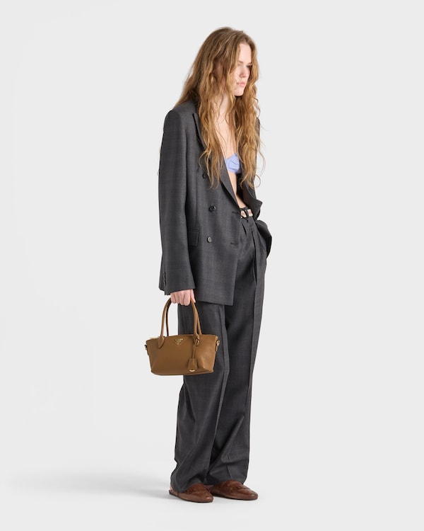 가죽 미니 핸드백 - 캐러멜 가죽 미니 핸드백 - 캐러멜