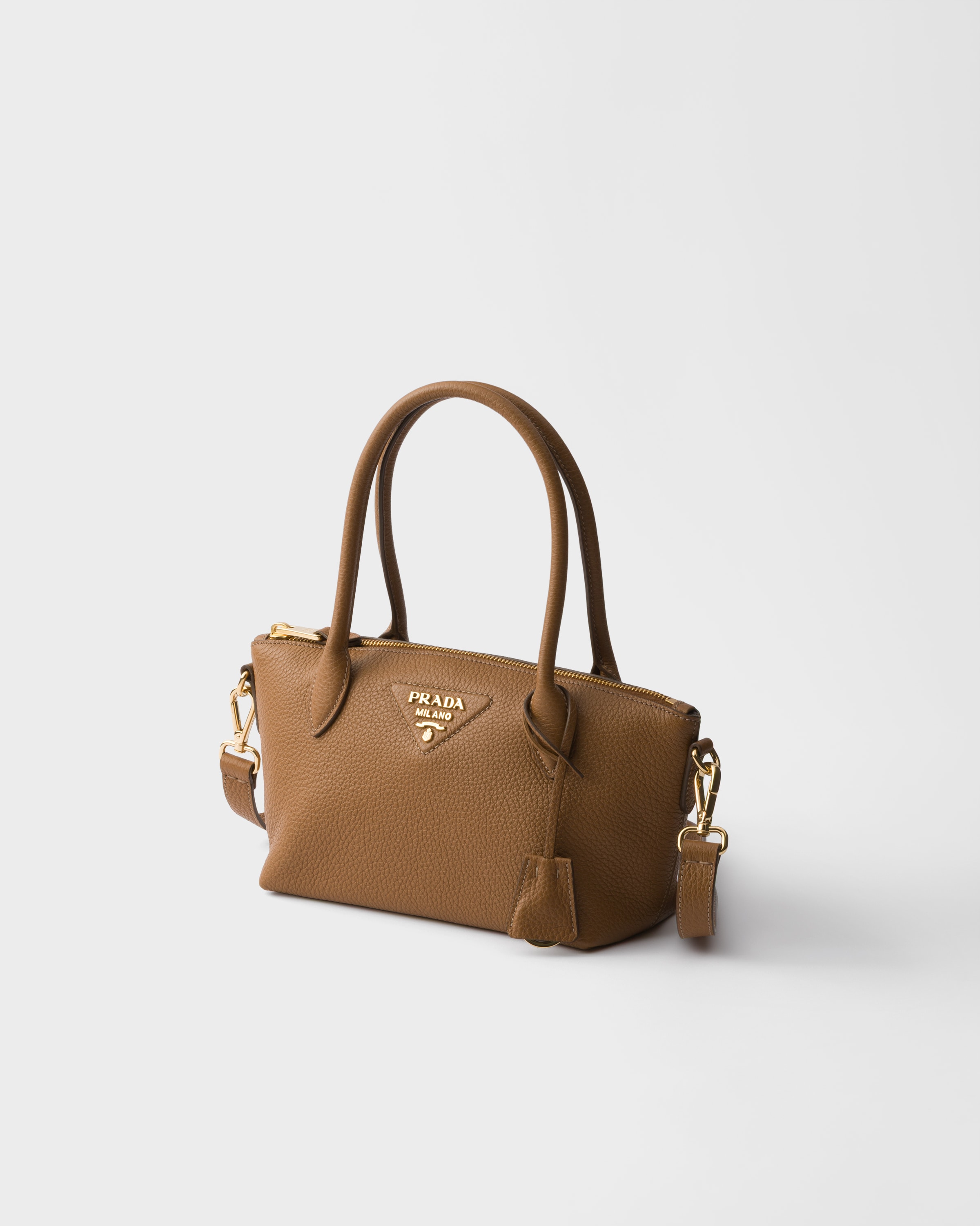 キャメル レザー ミニハンドバッグ | PRADA