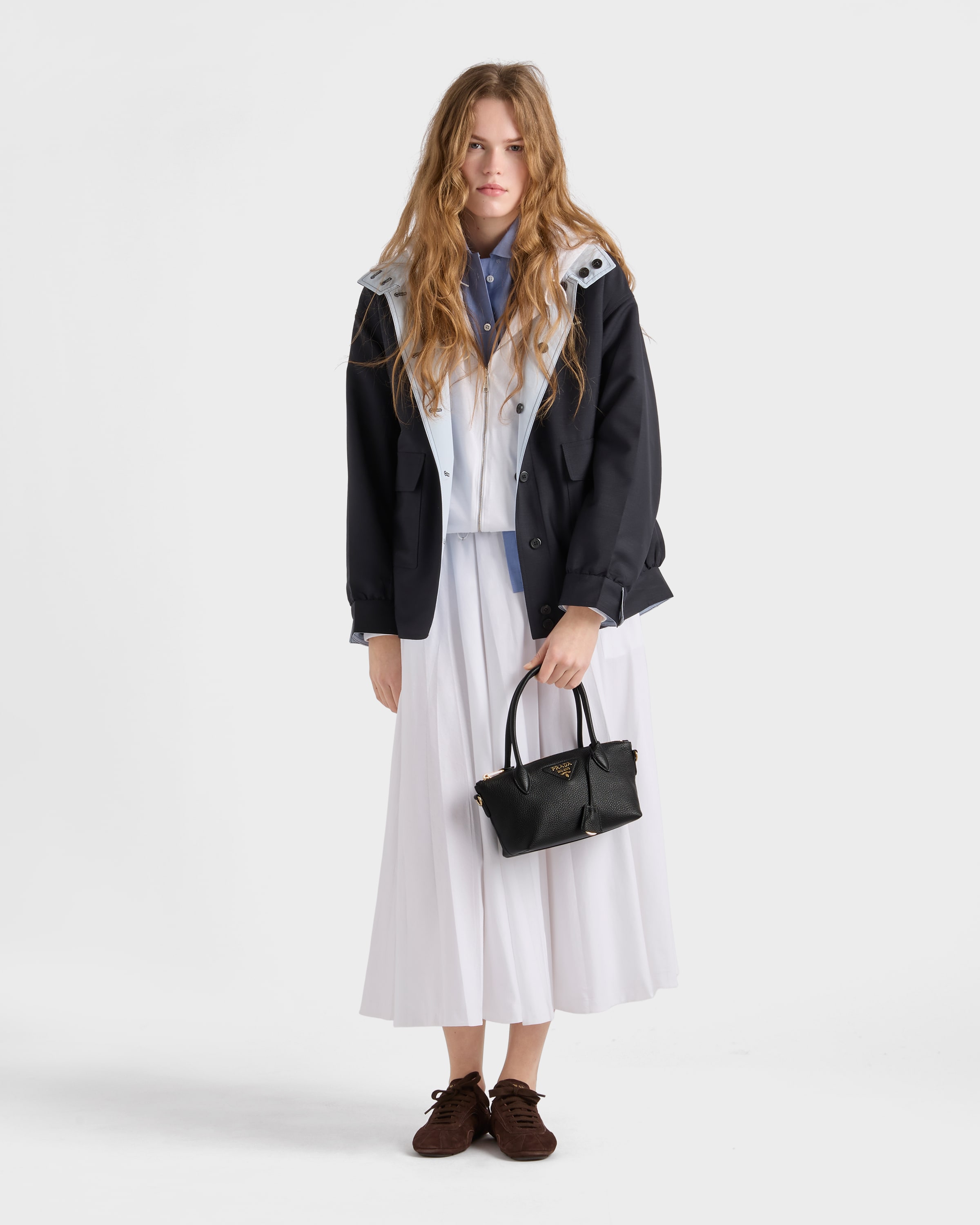 レアPRADA ブラックレザーミニハンドバッグ ブラック レザー ミニハンドバッグ | PRADA - 日本