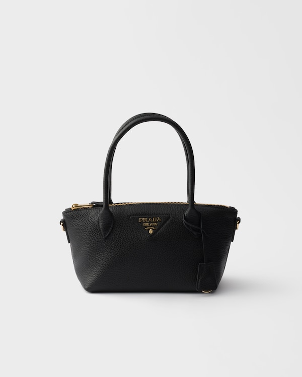 가죽 미니 핸드백 - 블랙 가죽 미니 핸드백 - 블랙