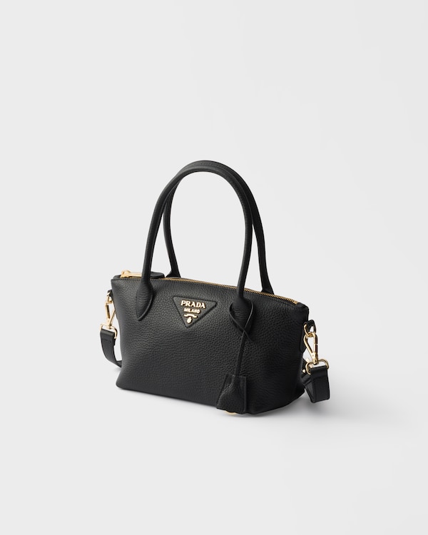 가죽 미니 핸드백 - 블랙 가죽 미니 핸드백 - 블랙