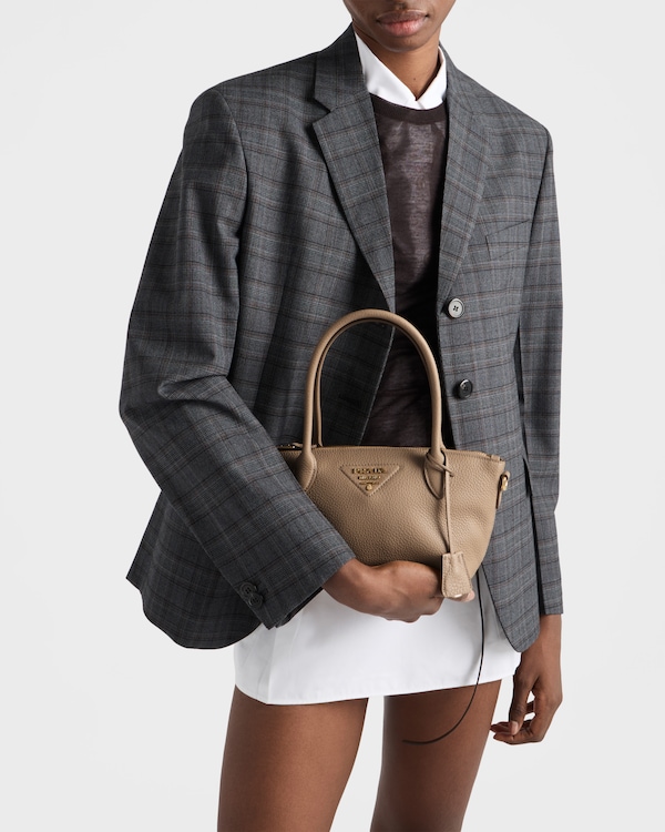 Leather mini handbag - Cameo Beige Leather mini handbag - Cameo Beige