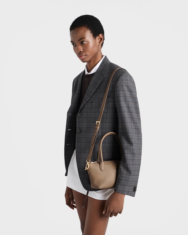 Leather mini handbag - Cameo Beige Leather mini handbag - Cameo Beige