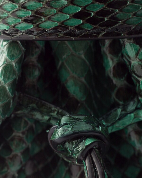 Prada Bonnie small python leather handbag - Fir Green Prada Bonnie small python leather handbag - Fir Green