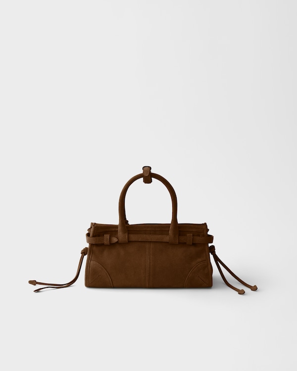 Prada Bonnie suede mini handbag - Cocoa Brown Prada Bonnie suede mini handbag - Cocoa Brown