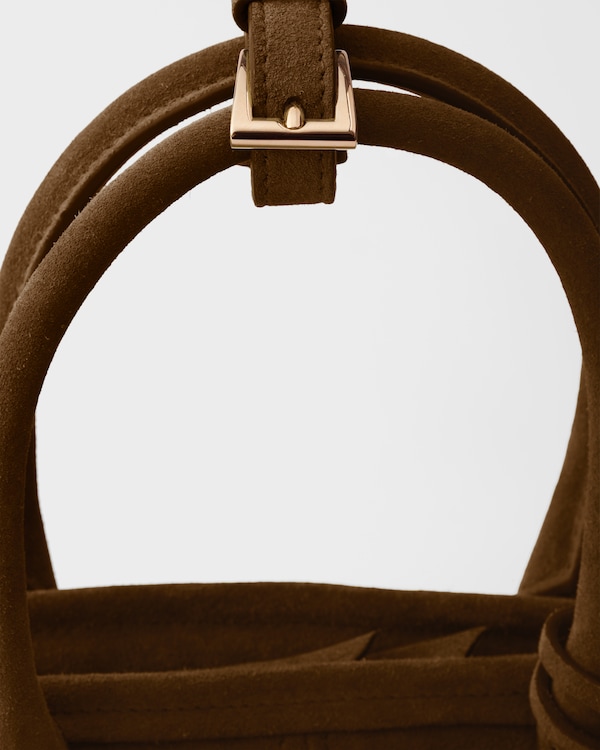 Prada Bonnie suede mini handbag - Cocoa Brown Prada Bonnie suede mini handbag - Cocoa Brown