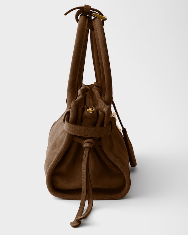 Prada Bonnie suede mini handbag - Cocoa Brown Prada Bonnie suede mini handbag - Cocoa Brown