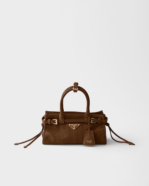 Prada Bonnie suede mini handbag - Cocoa Brown Prada Bonnie suede mini handbag - Cocoa Brown