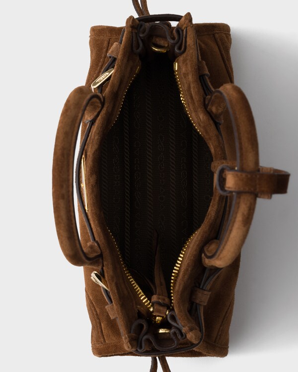 Prada Bonnie suede mini handbag - Cocoa Brown Prada Bonnie suede mini handbag - Cocoa Brown