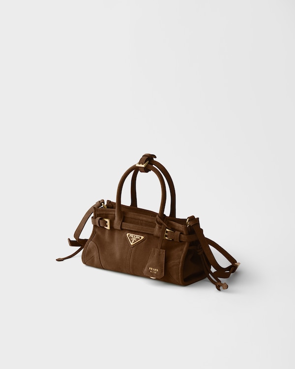 Prada Bonnie suede mini handbag - Cocoa Brown Prada Bonnie suede mini handbag - Cocoa Brown