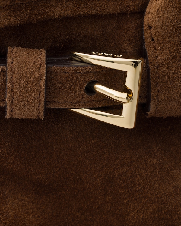 Prada Bonnie suede mini handbag - Cocoa Brown Prada Bonnie suede mini handbag - Cocoa Brown