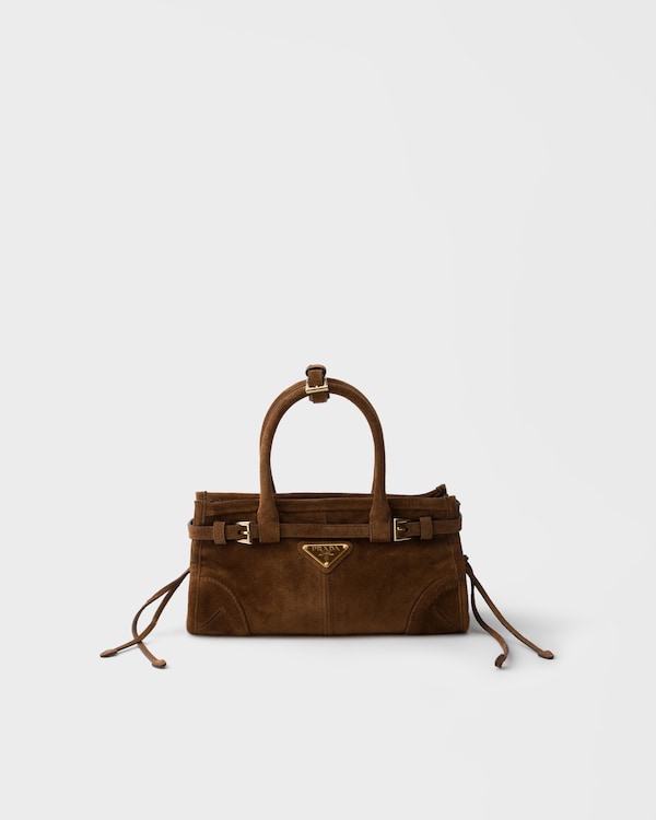 Prada Bonnie suede mini handbag - Cocoa Brown Prada Bonnie suede mini handbag - Cocoa Brown