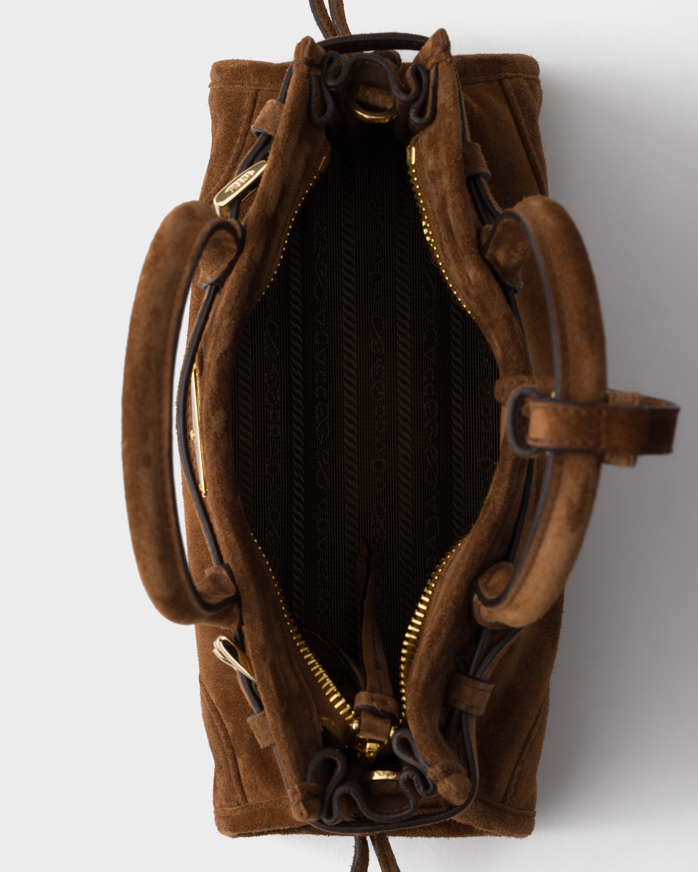 Prada Bonnie suede mini handbag