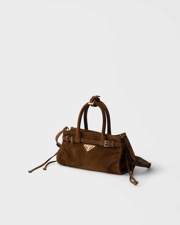 Prada Bonnie suede mini handbag - Cocoa Brown Prada Bonnie suede mini handbag - Cocoa Brown