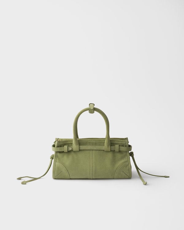 Prada Bonnie suede mini handbag - Agave Prada Bonnie suede mini handbag - Agave