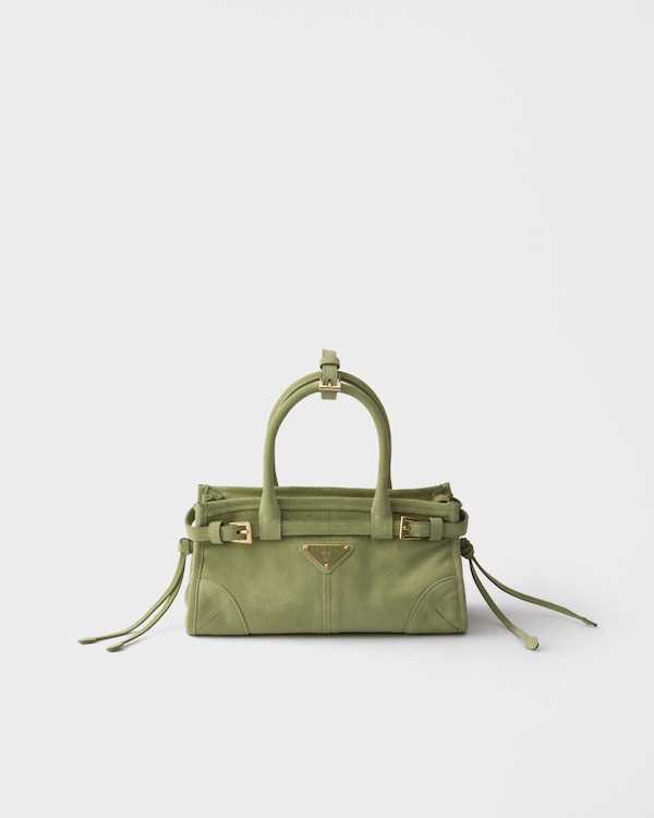 Prada Bonnie suede mini handbag - Agave Prada Bonnie suede mini handbag - Agave