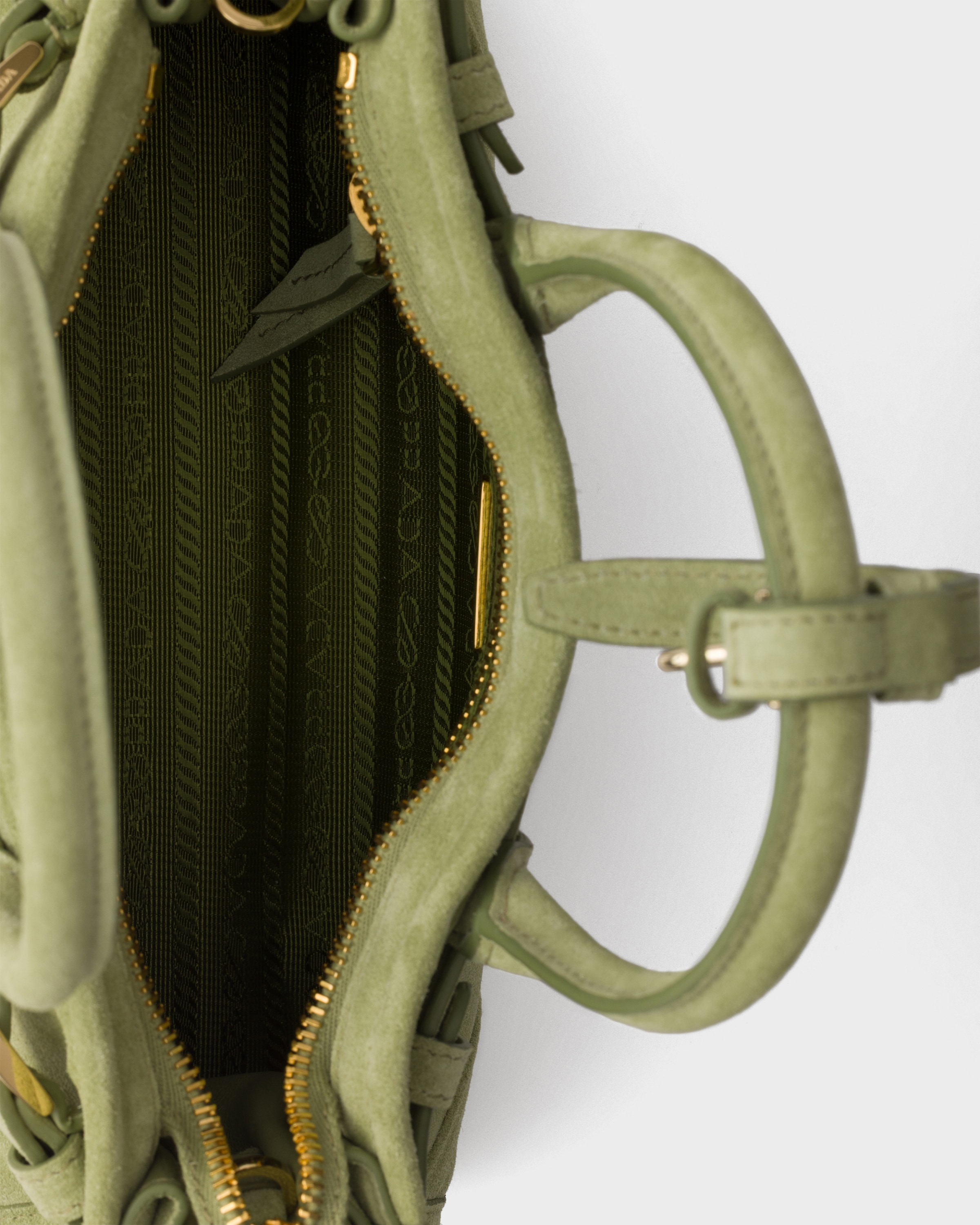 Prada Bonnie suede mini handbag