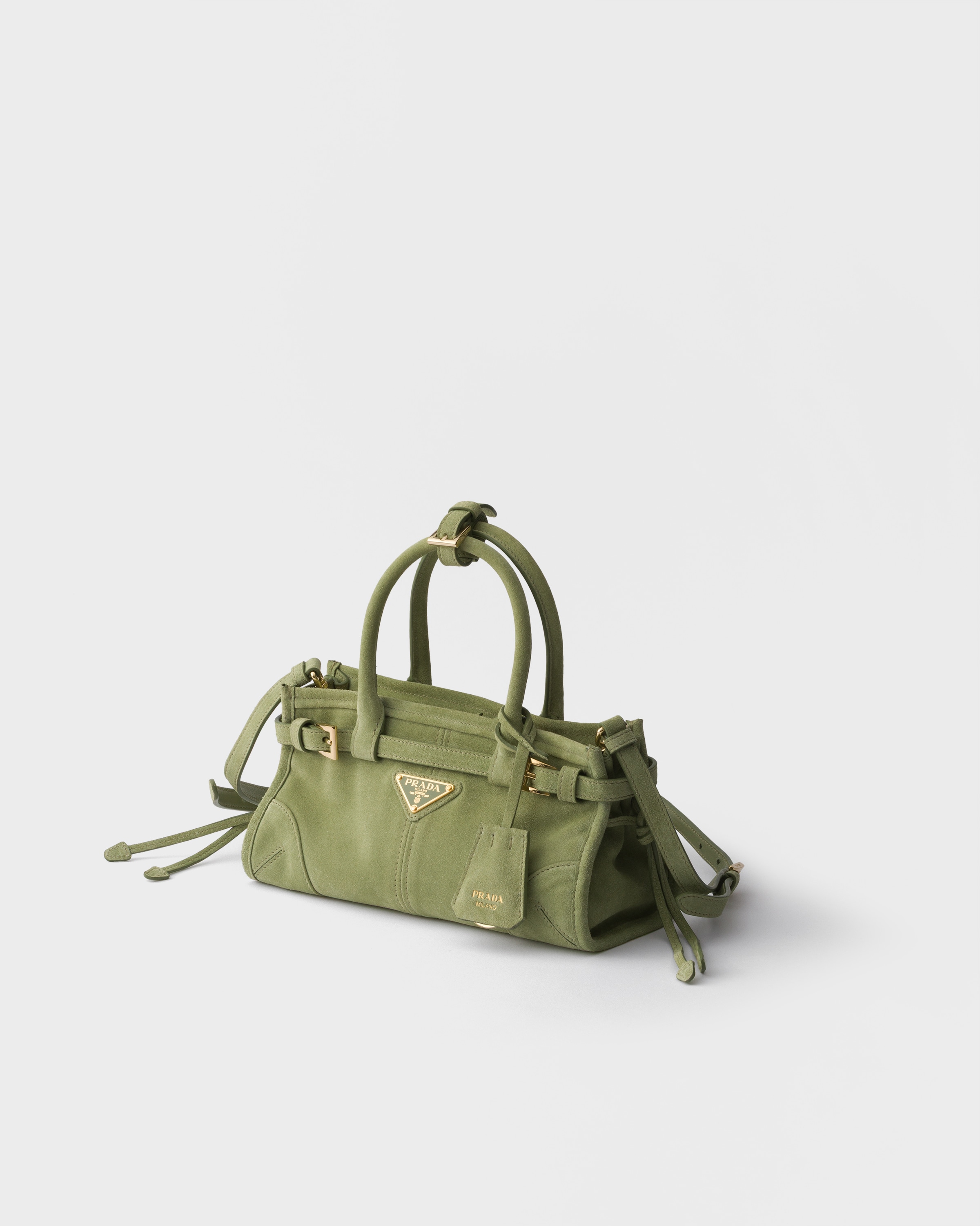 Agave Prada Bonnie Suede Mini Handbag | PRADA - United States