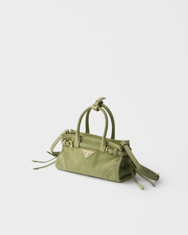 Prada Bonnie suede mini handbag - Agave Prada Bonnie suede mini handbag - Agave