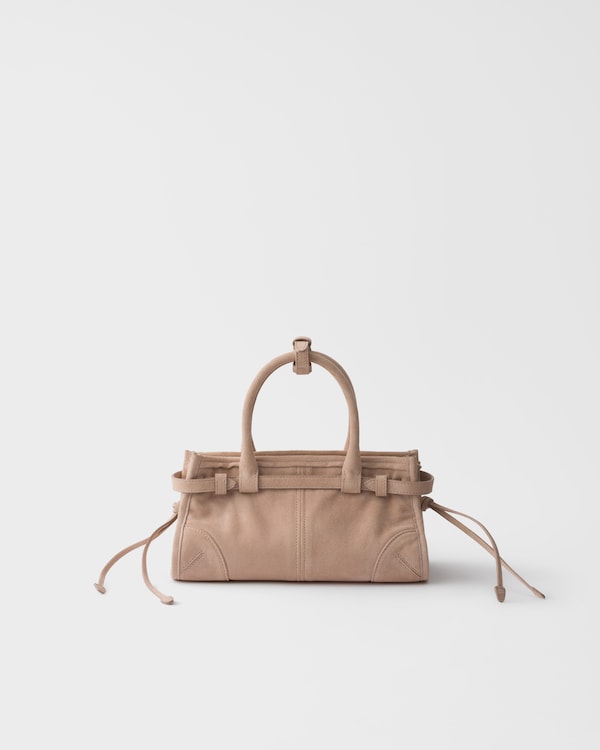 Prada Bonnie suede mini handbag - Water Lily Prada Bonnie suede mini handbag - Water Lily