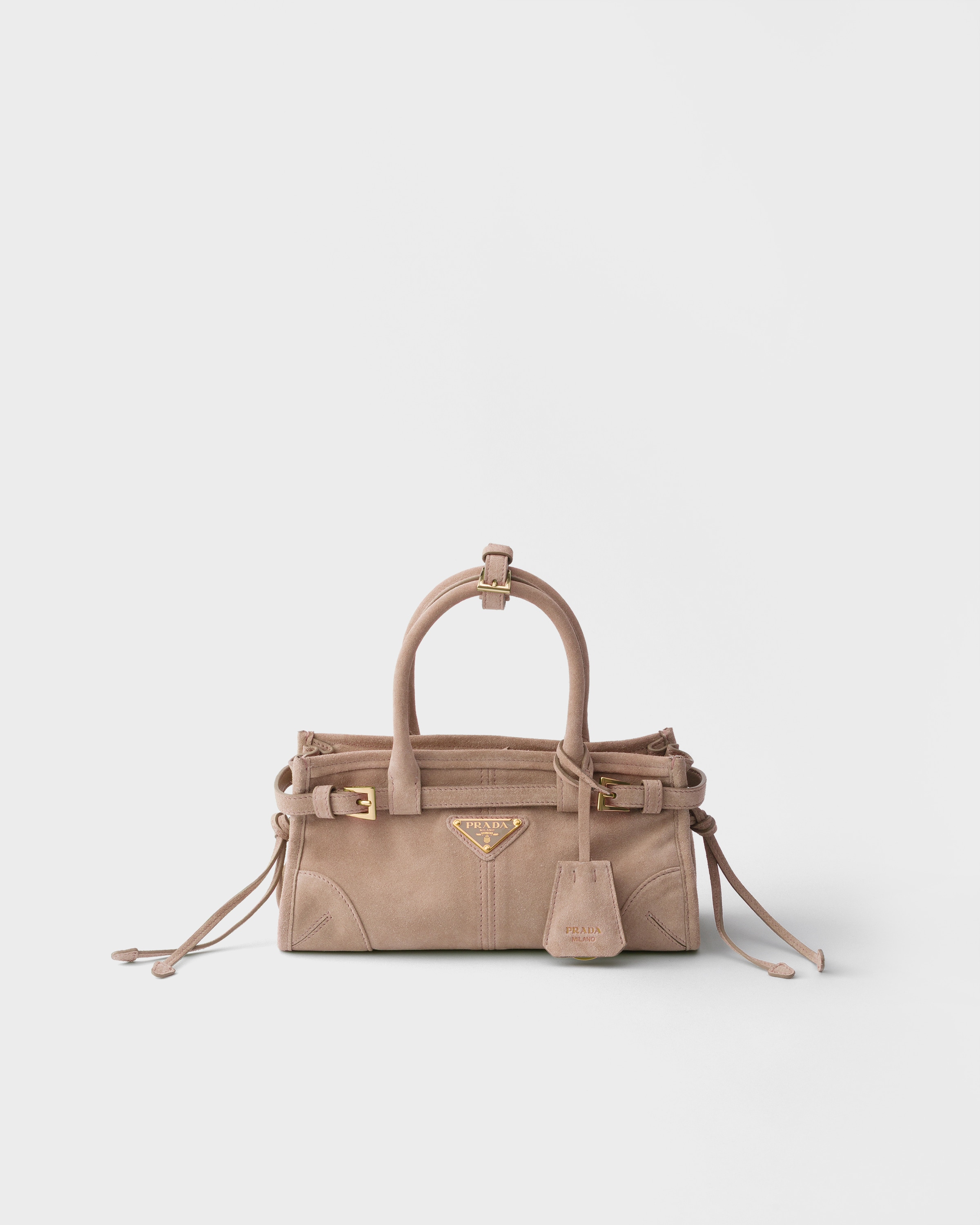 Prada Prada Bonnie suede mini handbag
