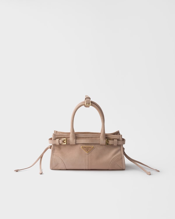 Prada Bonnie suede mini handbag - Water Lily Prada Bonnie suede mini handbag - Water Lily