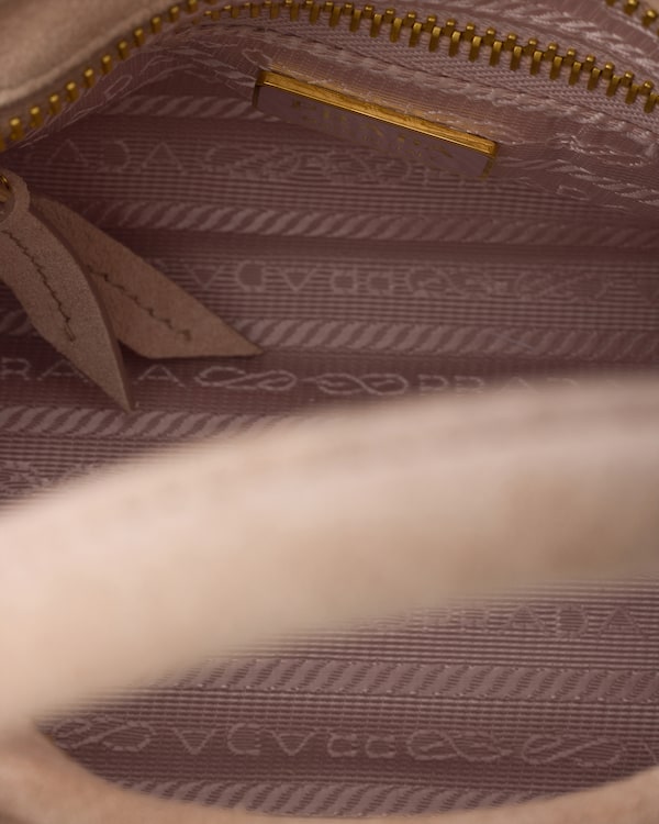 Prada Bonnie suede mini handbag - Water Lily Prada Bonnie suede mini handbag - Water Lily