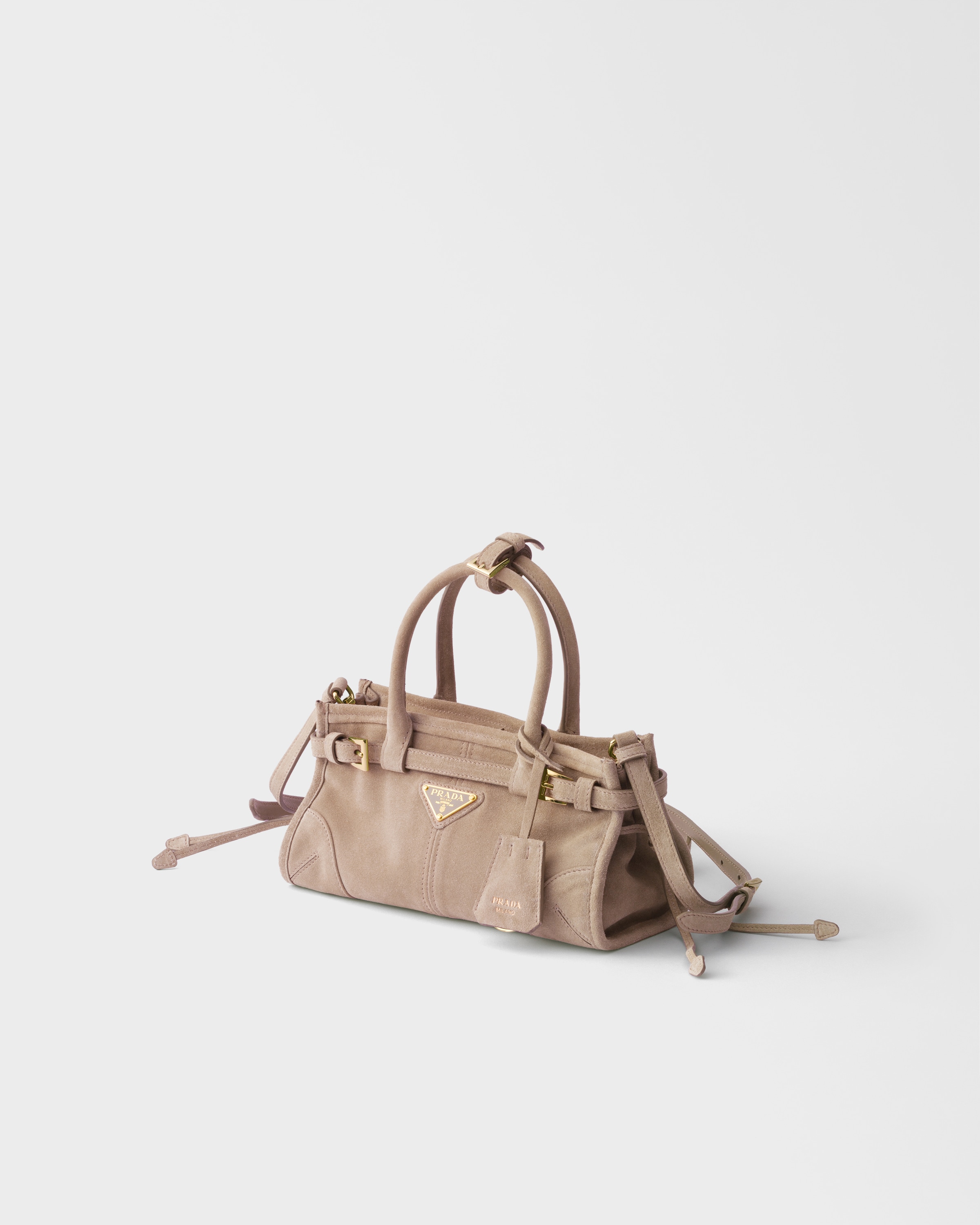 ウォーターリリー プラダ ボニー スエード ミニハンドバッグ | PRADA