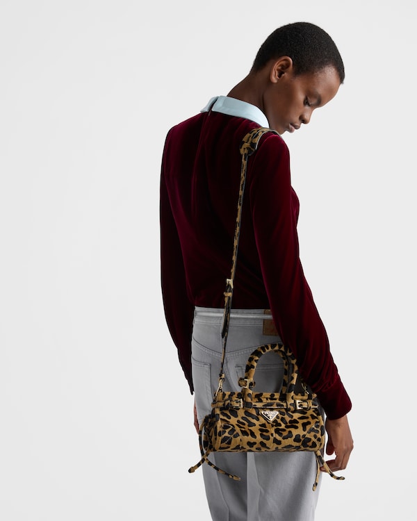 Bolso de piel estampada mini Prada Bonnie Bolso de piel estampada mini Prada Bonnie