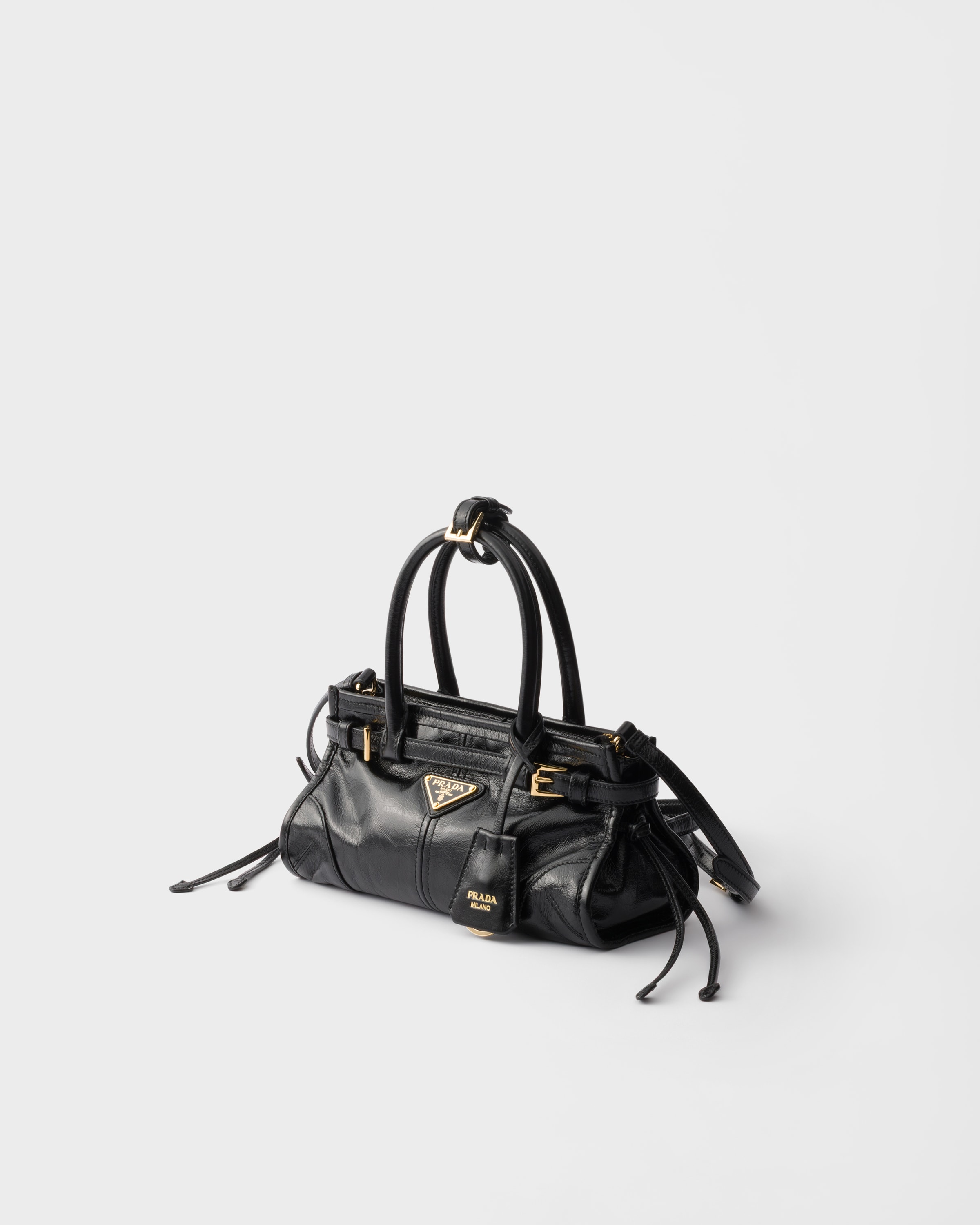 Black Prada Bonnie Leather Mini-bag | PRADA - Turkey