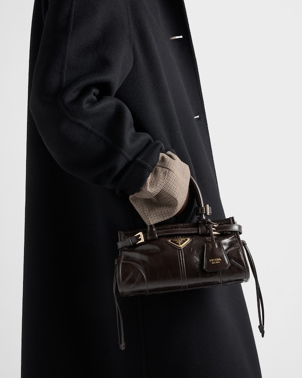 Prada Bonnie leather mini-bag - Dark Brown Prada Bonnie leather mini-bag - Dark Brown