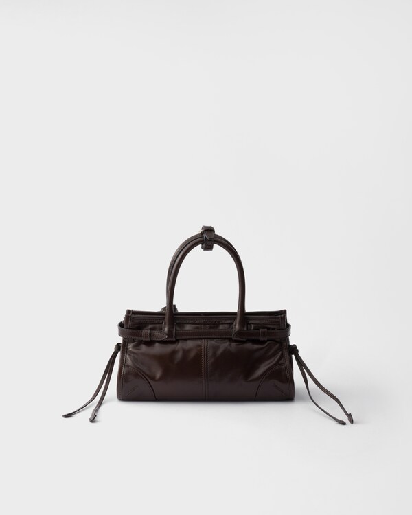 Prada Bonnie leather mini-bag - Dark Brown Prada Bonnie leather mini-bag - Dark Brown