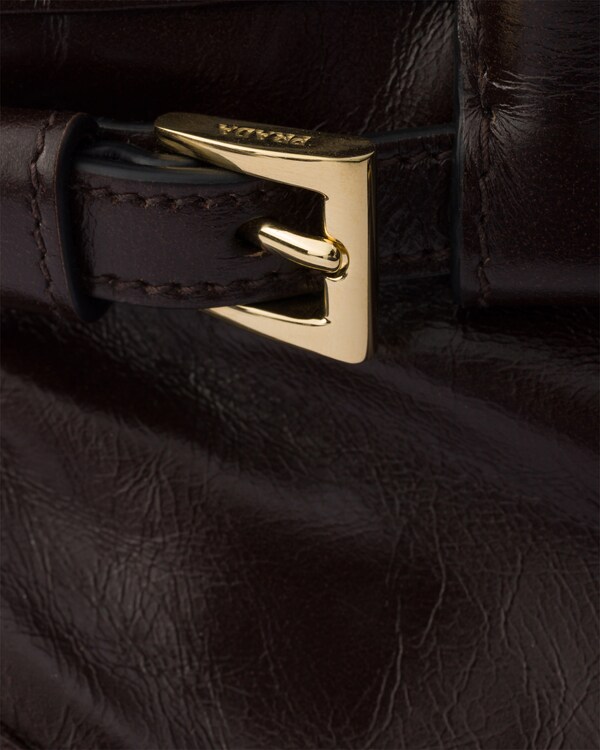 Prada Bonnie leather mini-bag - Dark Brown Prada Bonnie leather mini-bag - Dark Brown