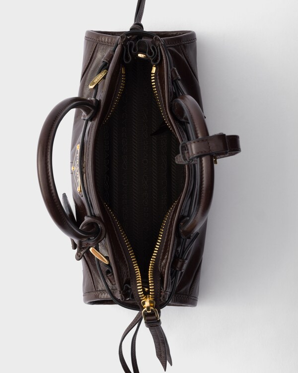 Prada Bonnie leather mini-bag - Dark Brown Prada Bonnie leather mini-bag - Dark Brown