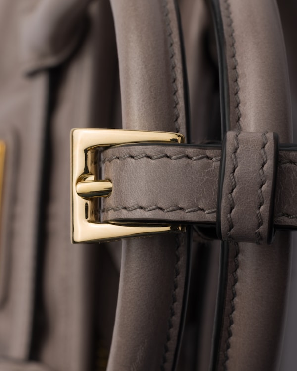 Prada Bonnie leather mini handbag - Pewter Prada Bonnie leather mini handbag - Pewter