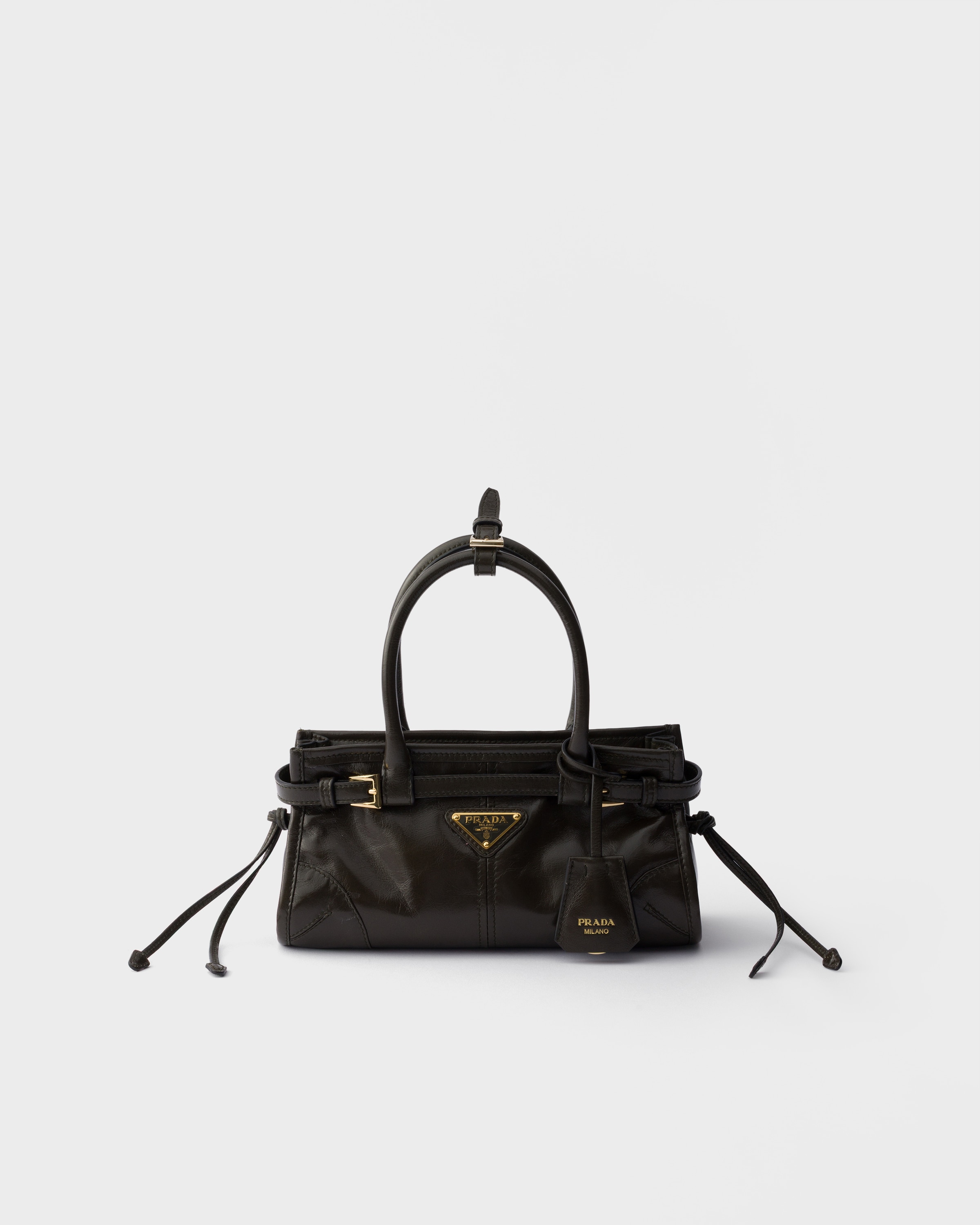 Forest Prada Bonnie Leather Mini-bag | PRADA - Saudi Arabia